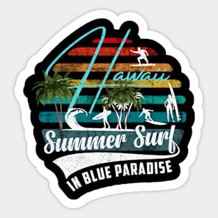 Hawaii Summer Surf Sticker